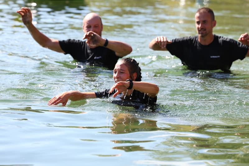 Divertimento in acqua al lago di Monticolo
